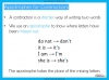 Using Apostrophes Practice - Years 3 and 4 Teaching Resources (slide 3/14)